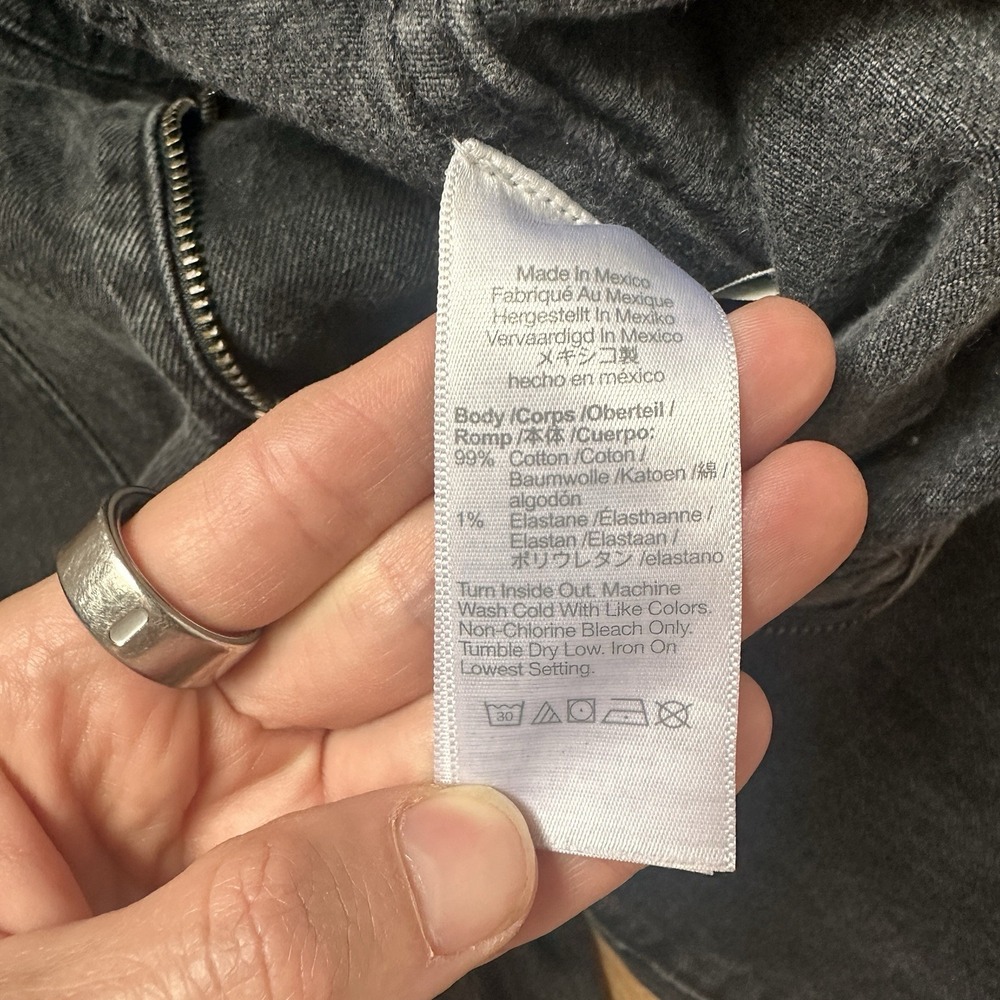 Madewell The 90s Straight Utility Jeans In Washed Black - Picture 3 of 10